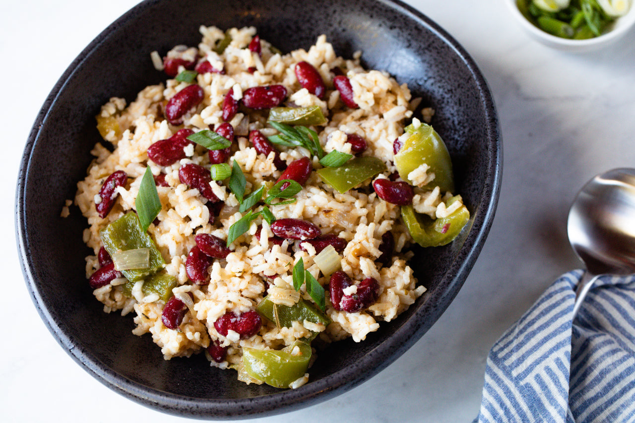 Creole Vegetarian Dirty Rice and Beans