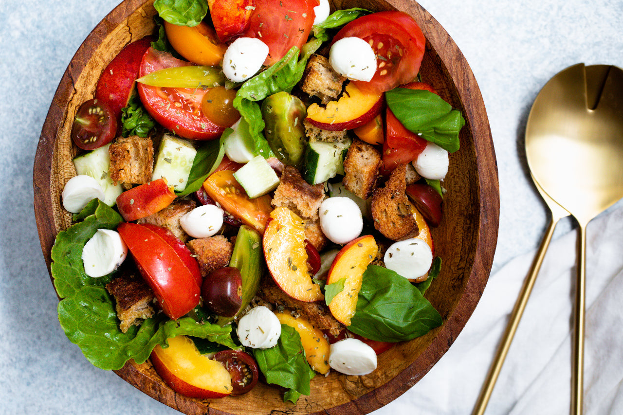 Herbs de Provence Peach and Mozzarella Salad