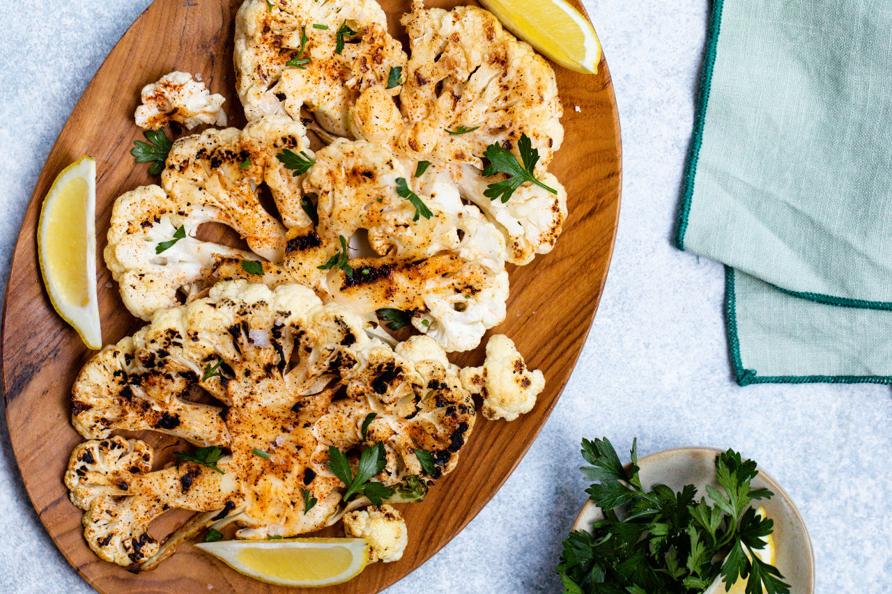 Sweet Carolina Grilled Cauliflower Steaks