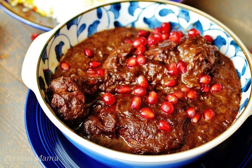 Fesenjan (Persian Pomegranate Chicken Stew)