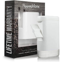 Thumbnail for PepperMate Traditional Pepper Mill White